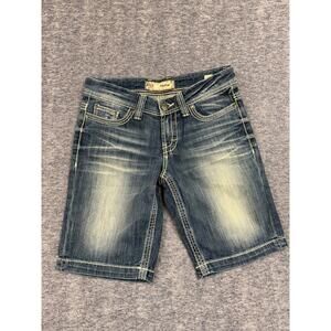 BKE Payton Denim Blue Jeans Shorts Women Size (28)